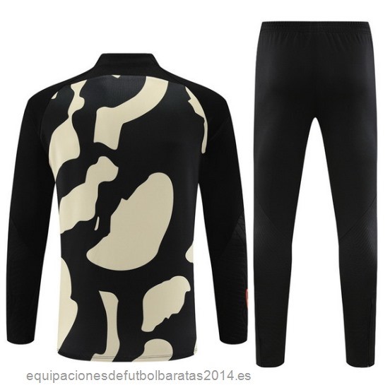 Nuevo Conjunto Completo Sudadera Entrenamiento Niños Paris Saint Germain 23/24 Amarillo Negro Naranja Baratas